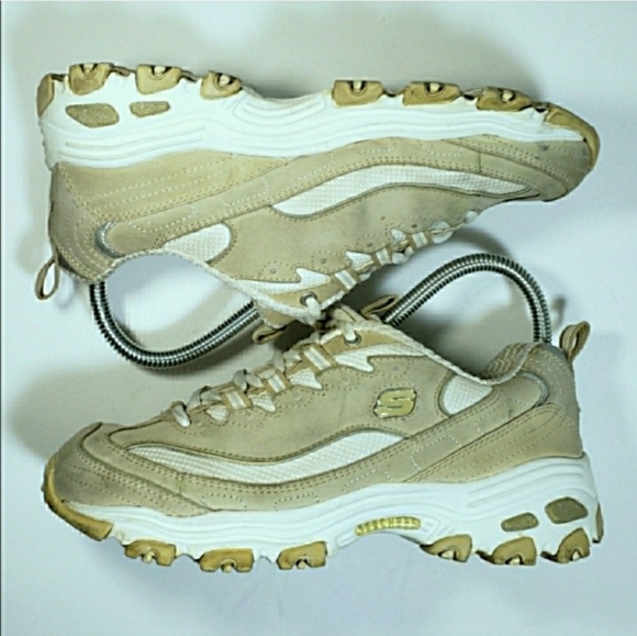 Skechers D'Lites Leather Running Shoes Sneakers - Picture 4 of 7